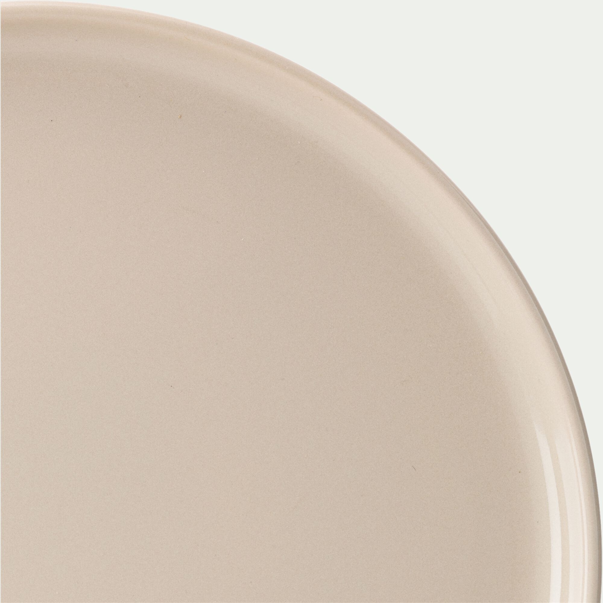 SELMA - Assiette à dessert en faïence D22,3cm - beige alpilles