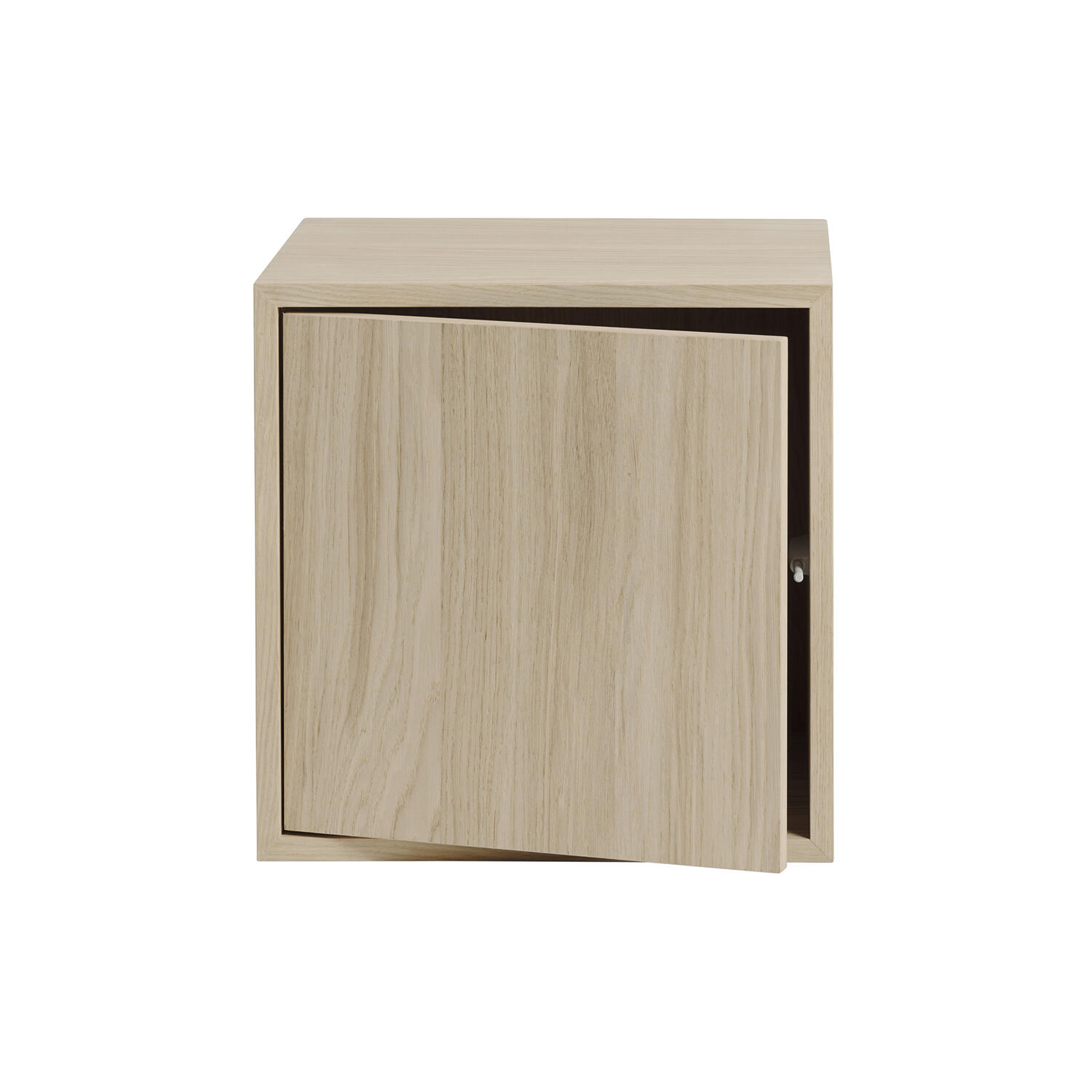 Stacked Storage System with Door, oak