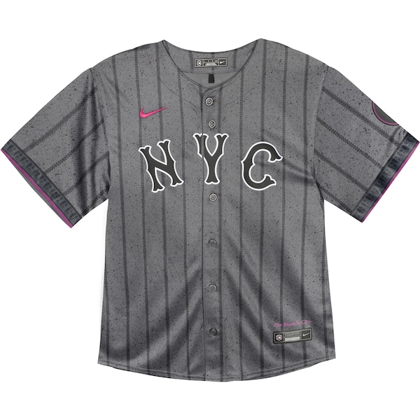 Francisco Lindor New York Mets Nike Toddler 2024 City Connect Limited Player Jersey - Graphite