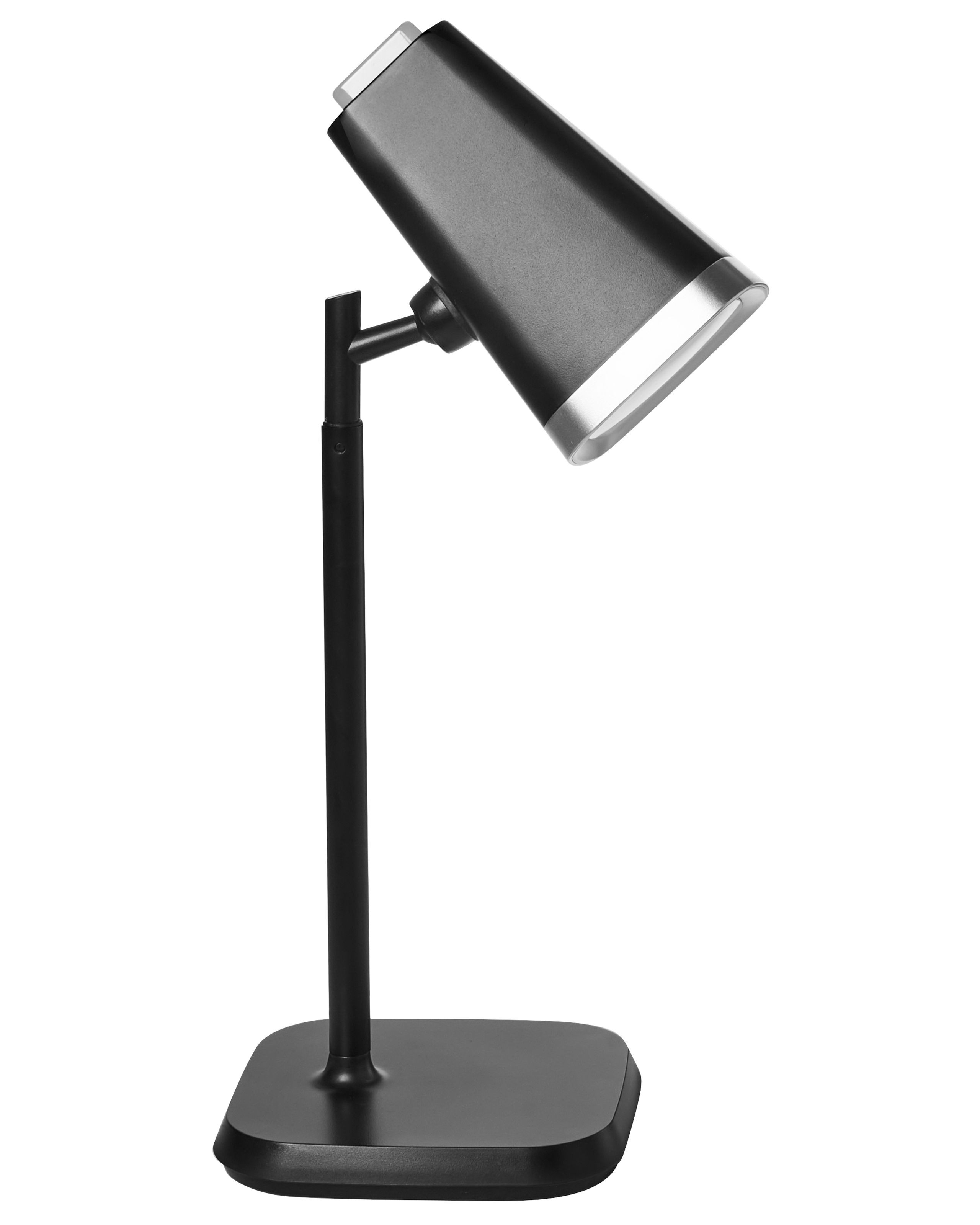 Lampka biurkowa i ścienna LED czarna bezstopniowe ściemnianie 2 w 1