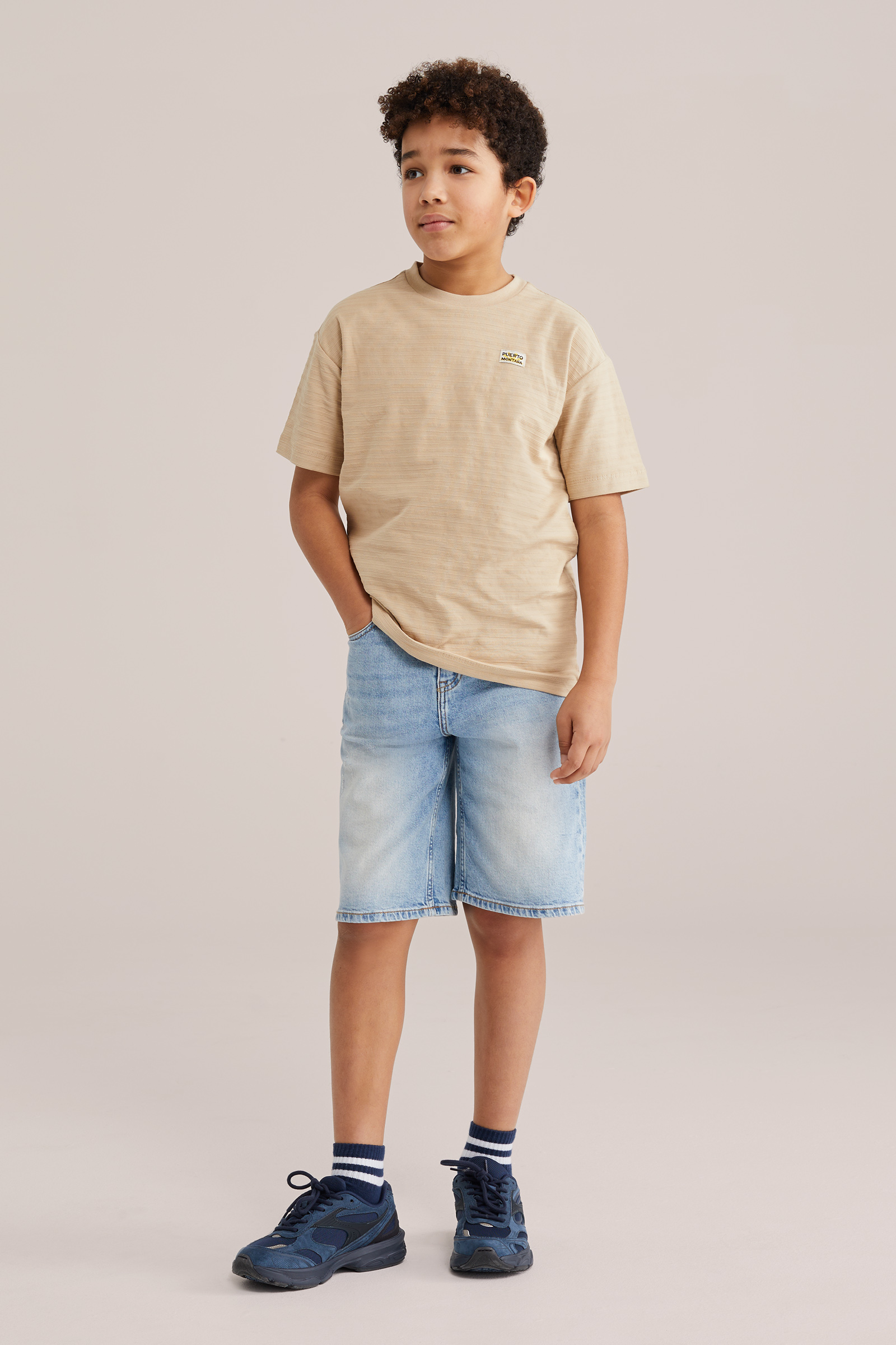 Jongens loose fit denim short