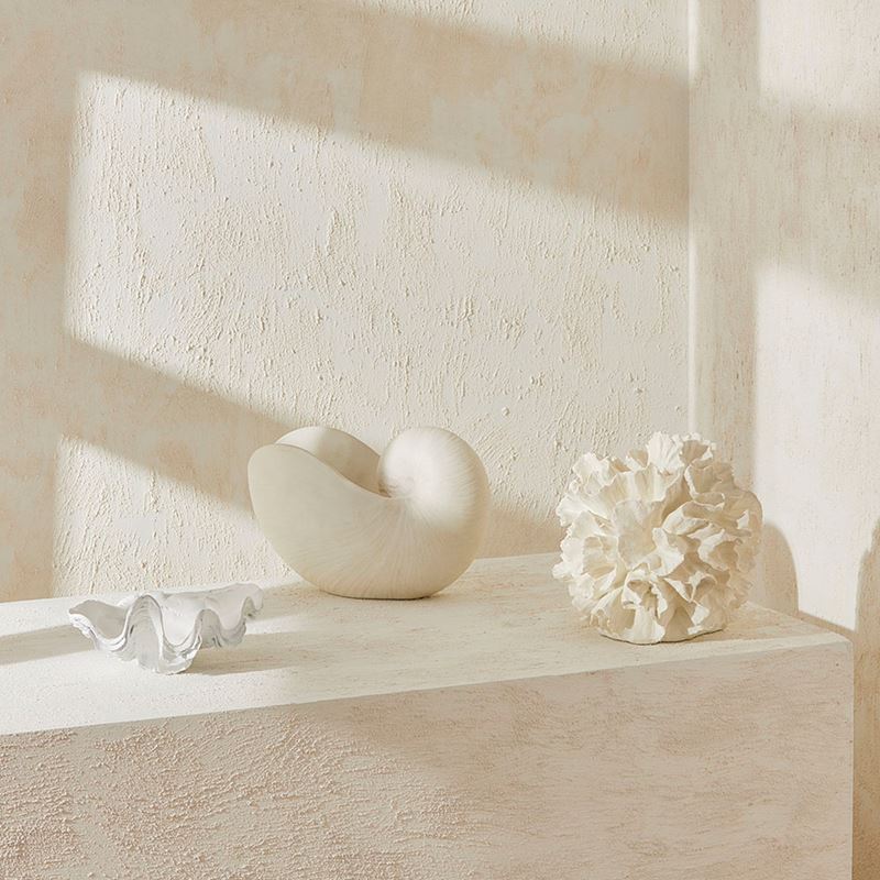 Marine Life Half Clam Statue