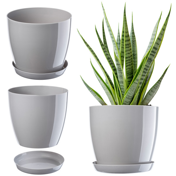 Doniczka Osłonka z Podstawką Donica 12cm Kolory