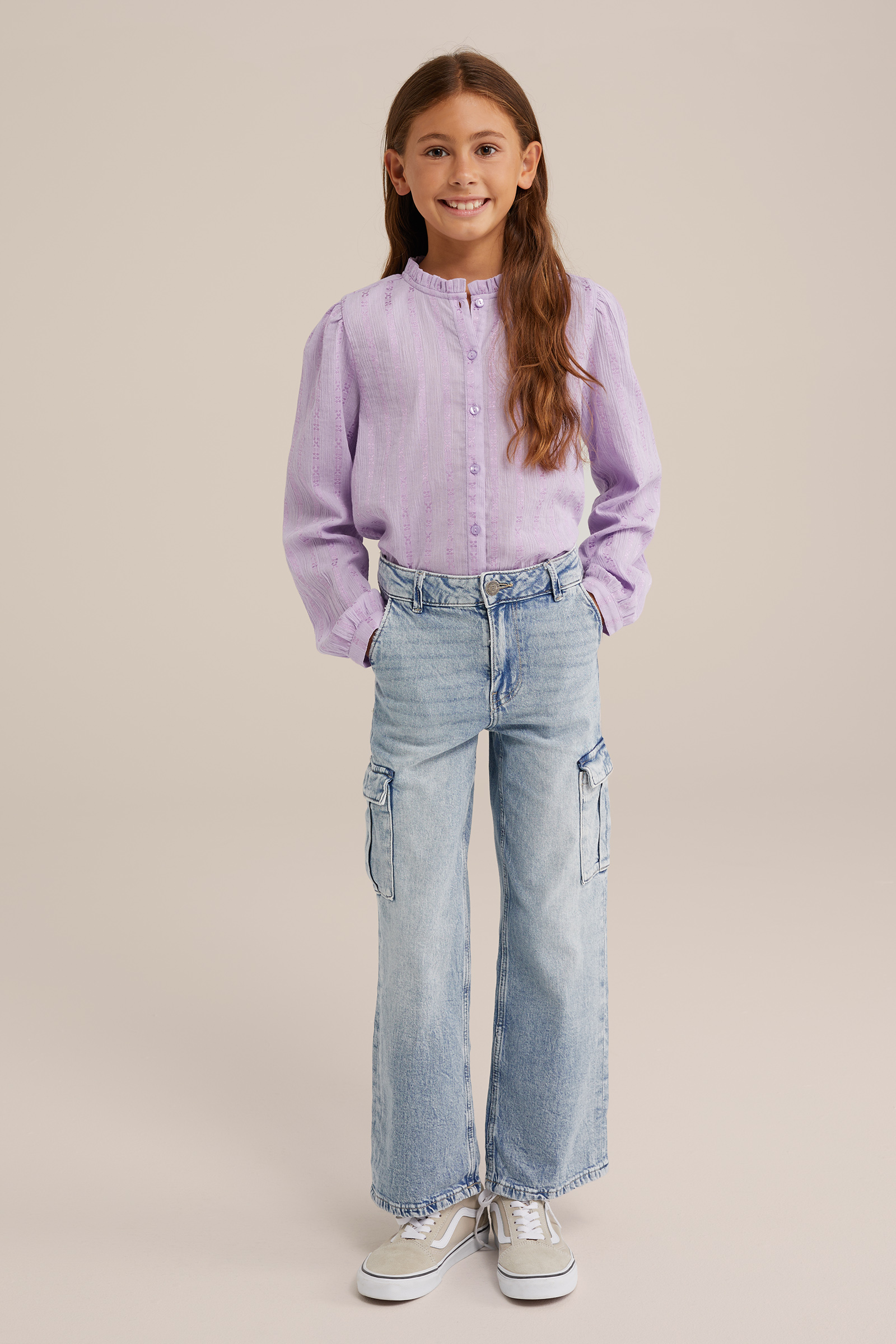 Meisjes blouse met dessin