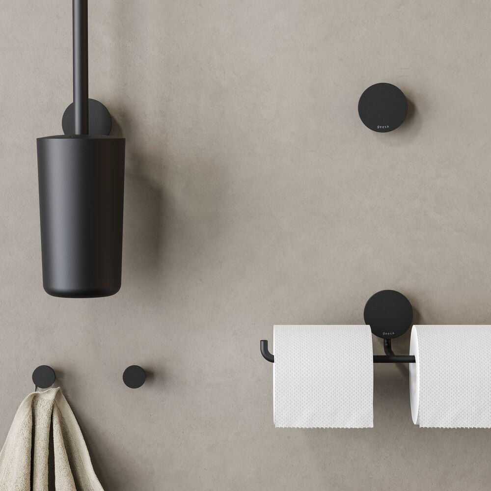 Geesa Opal Toiletborstel met Houder - Zwart
