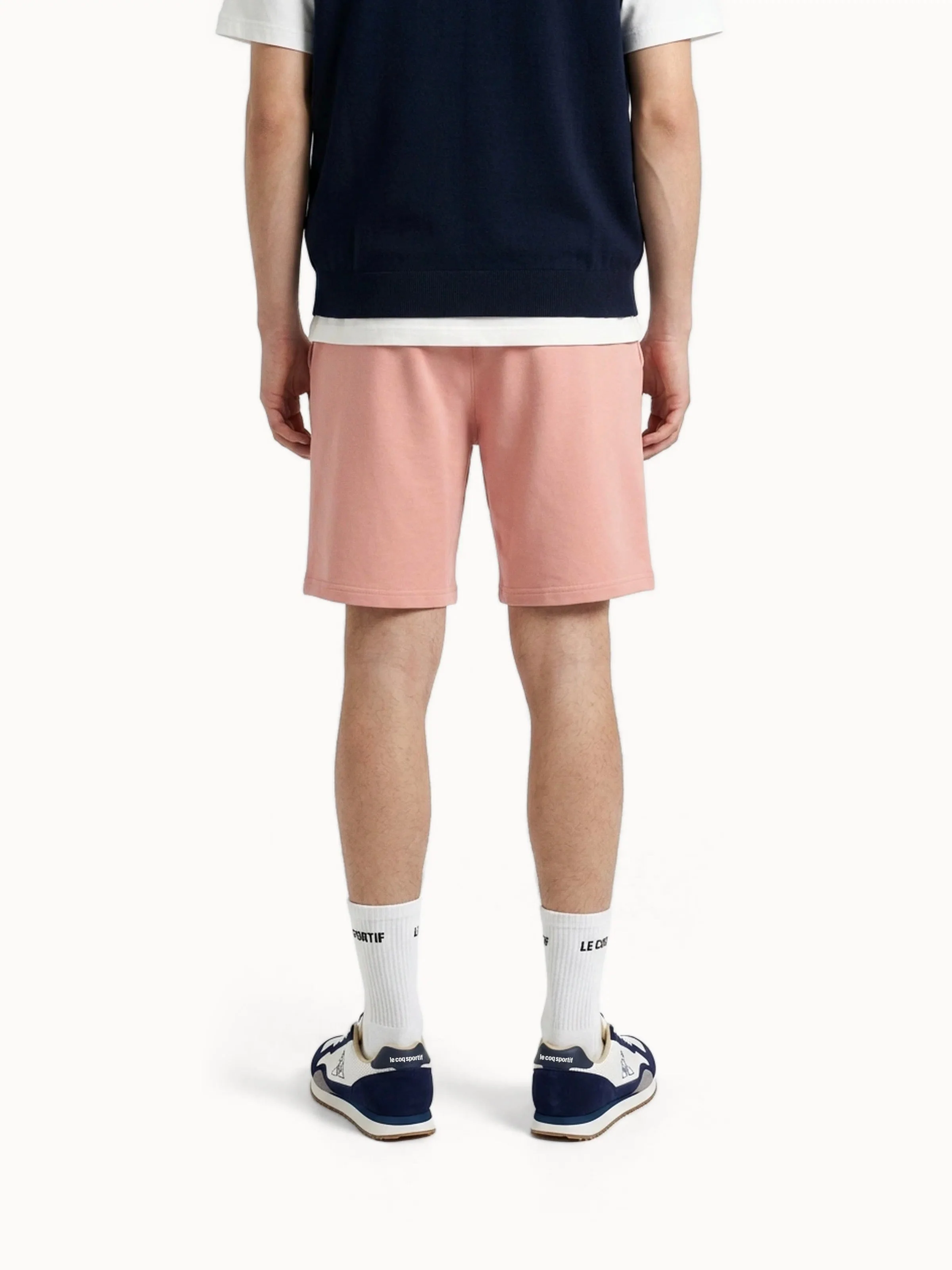 Short Essentiel en jersey de coton avec logo ton sur ton