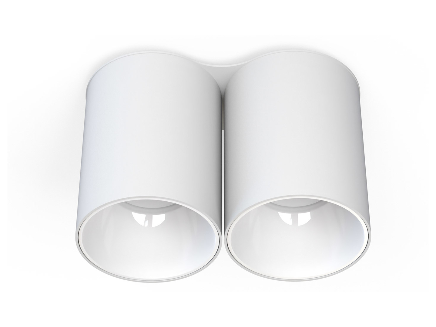 Lampa natynkowa Eye tone 2-punktowa stalowa biała