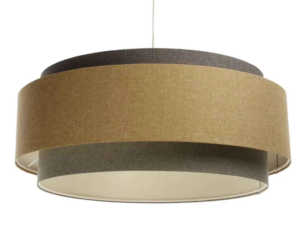 Lampa wisząca ERUTAN DUDU szara/beżowa