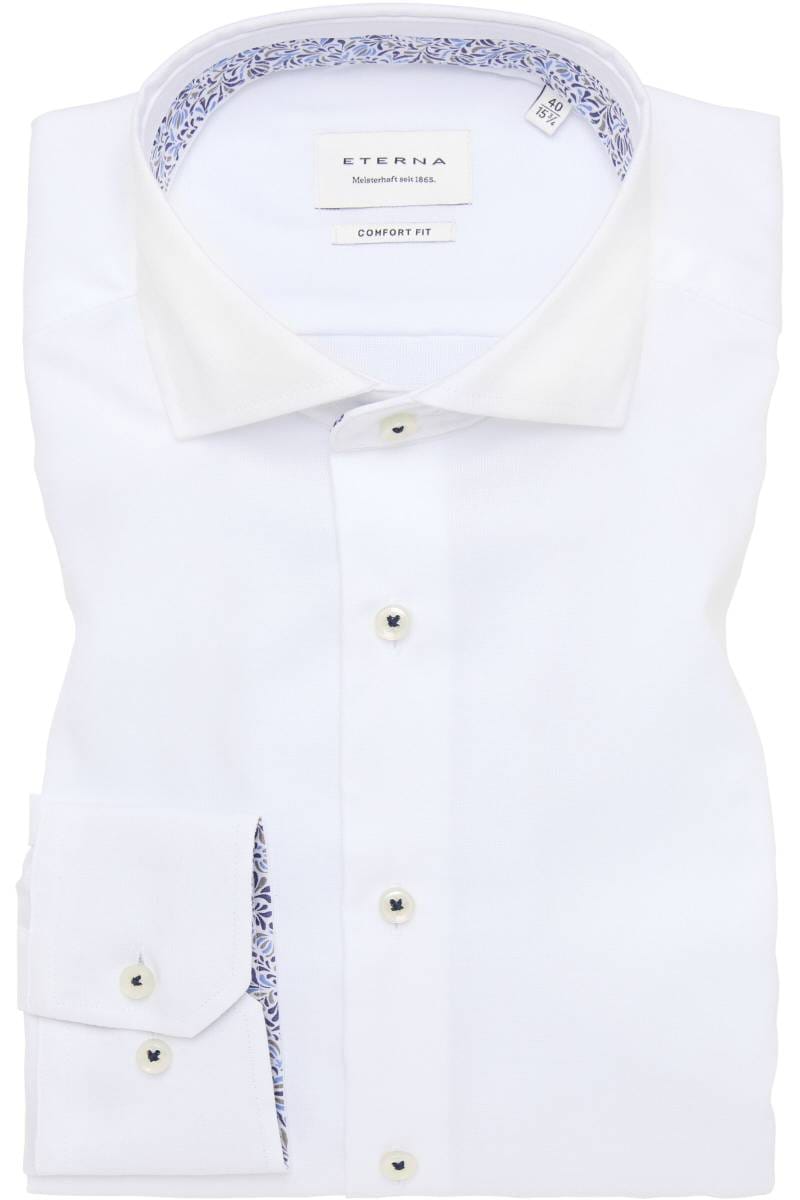 ETERNA Comfort Fit Hemd weiss, Einfarbig