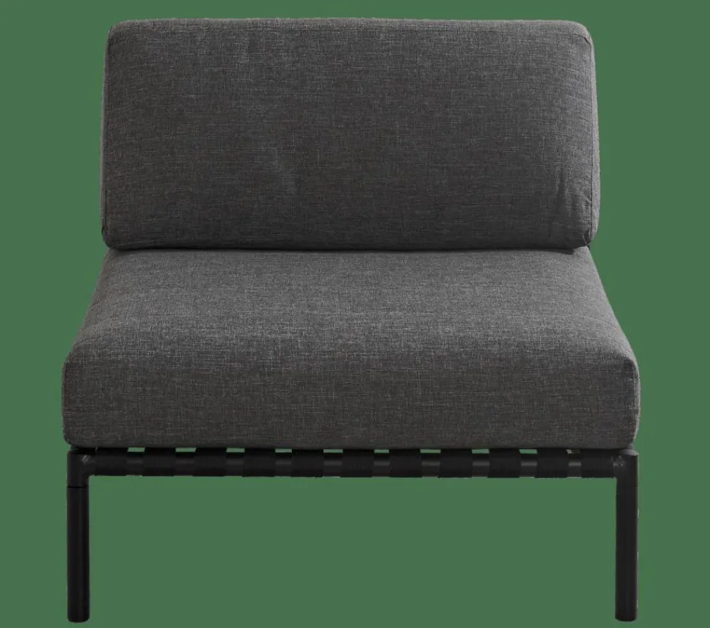 Salon De Jardin^CASA JUMBO Fauteuil Lounge Noir