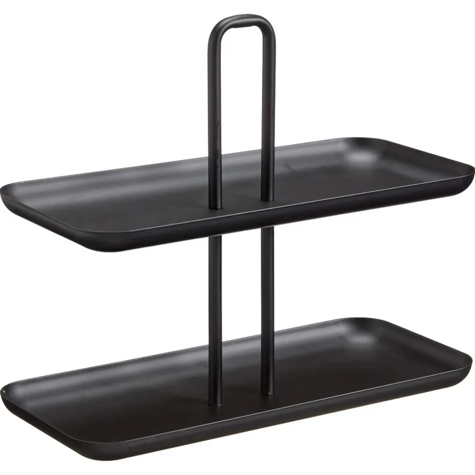 Kwantum Kerstservies | Keukenaccessoires | Etagère Recht  Zwart