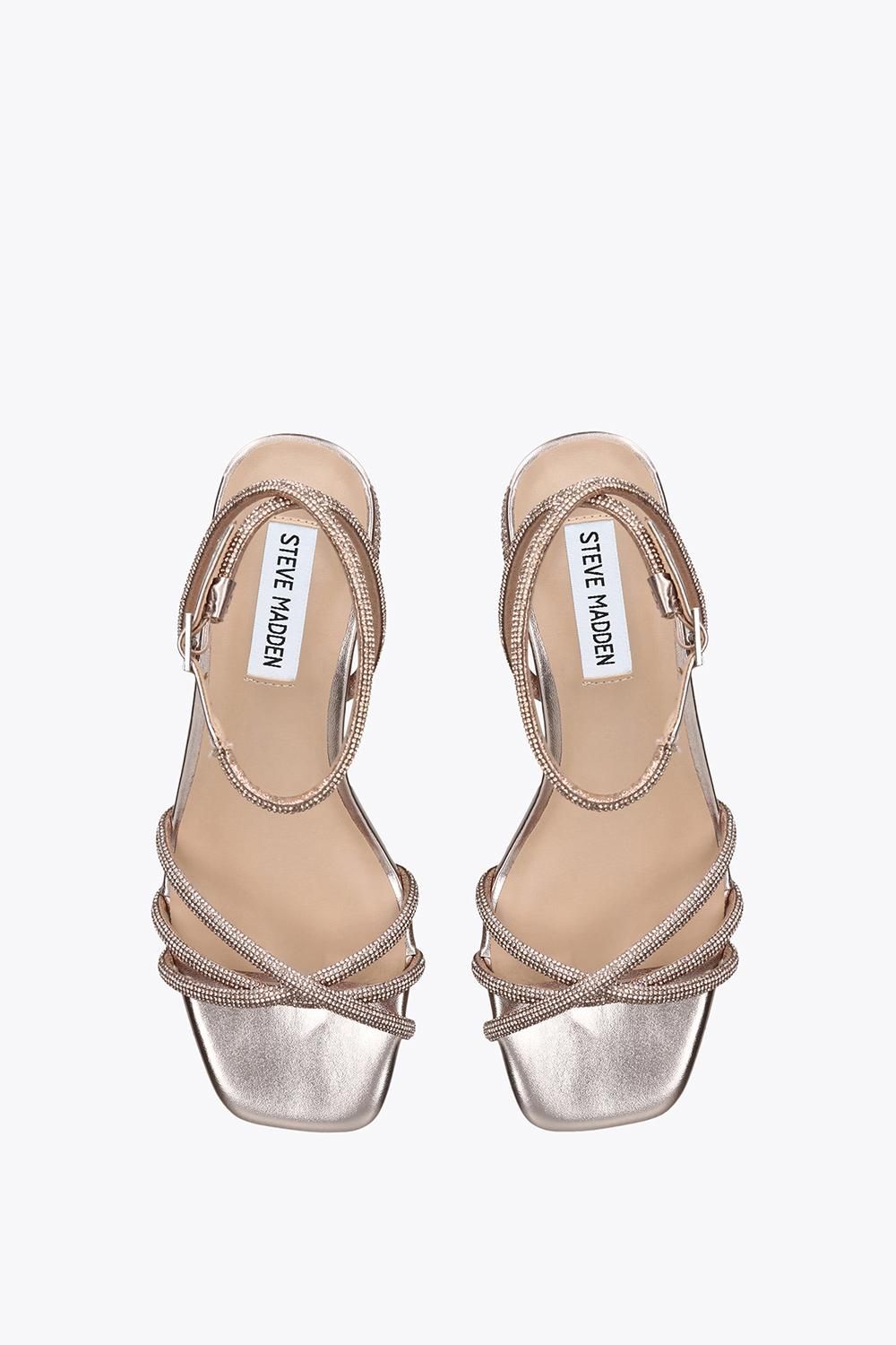 STEVE MADDEN Cerena Gold' Fabric Sandals