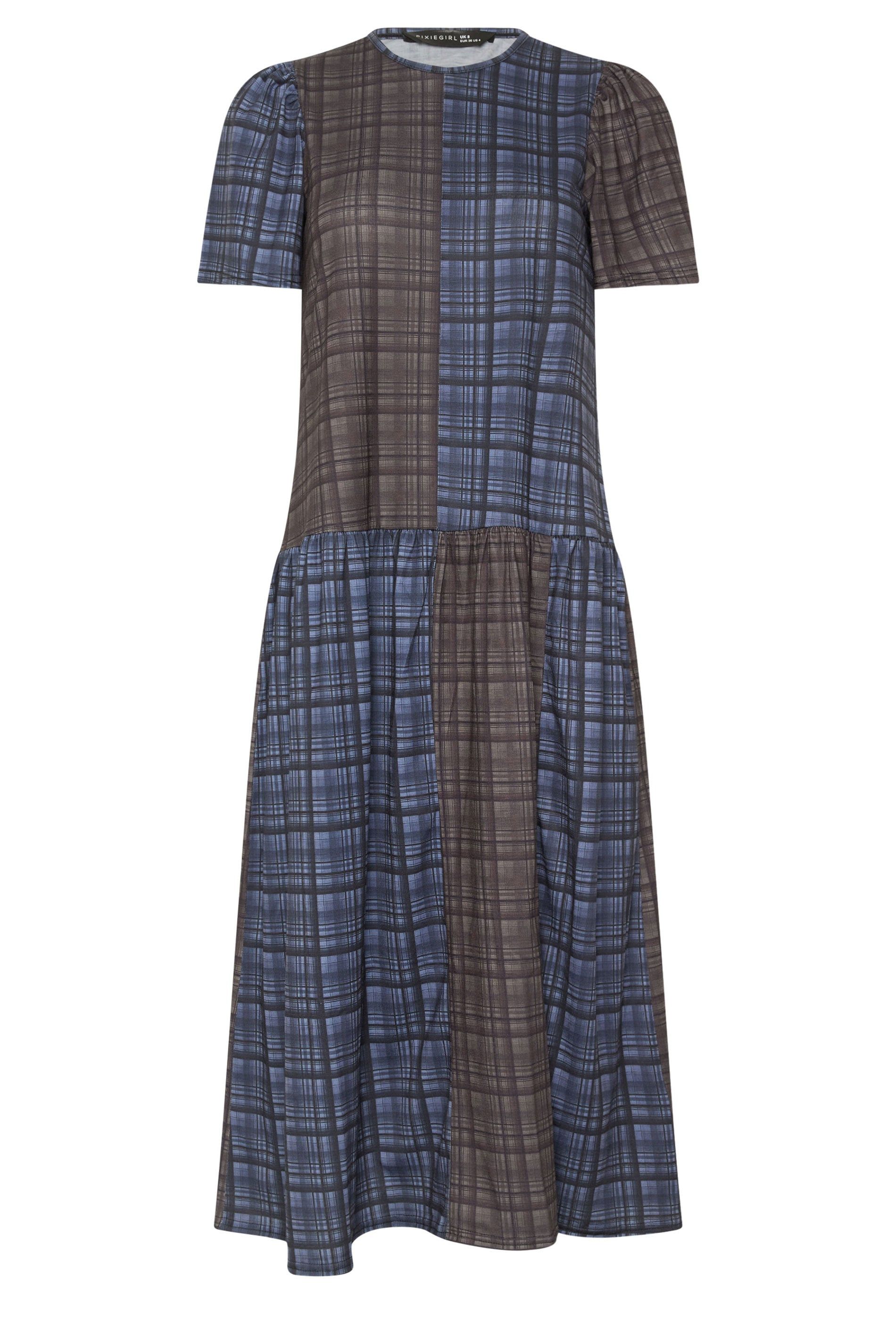 PixieGirl Petite Check Midi Dress