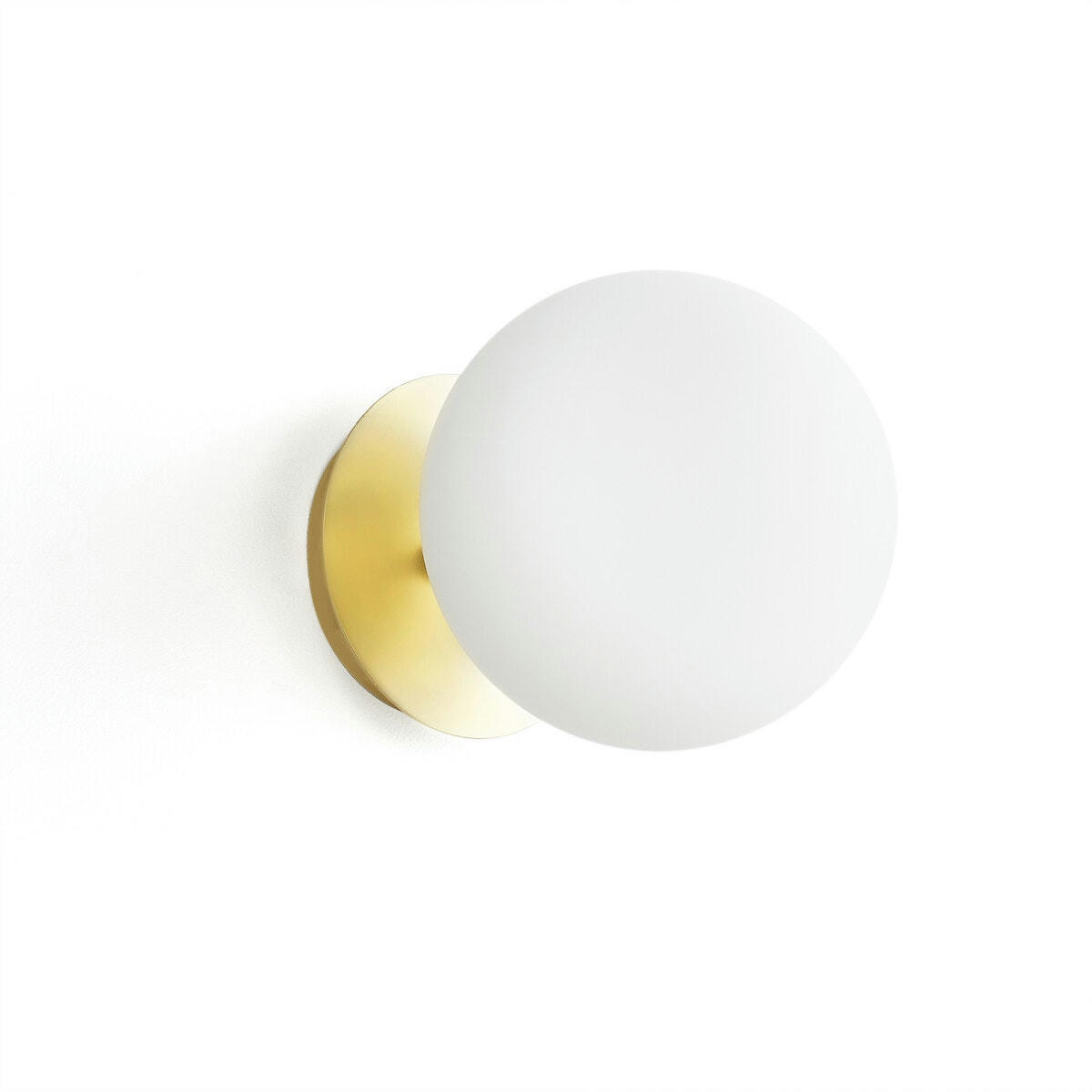 Applique laiton et verre opaline, Moricio