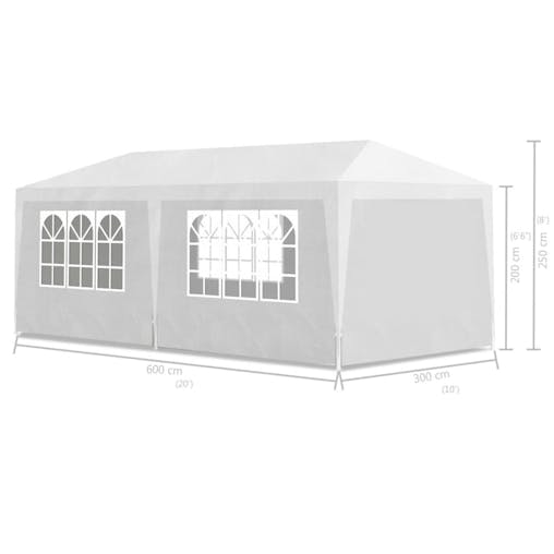 NNEVL Party Tent 3x6 m White