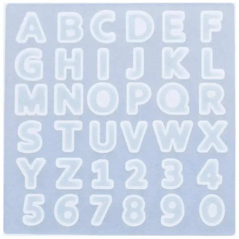 Silikonform Alphabet   Zahlen