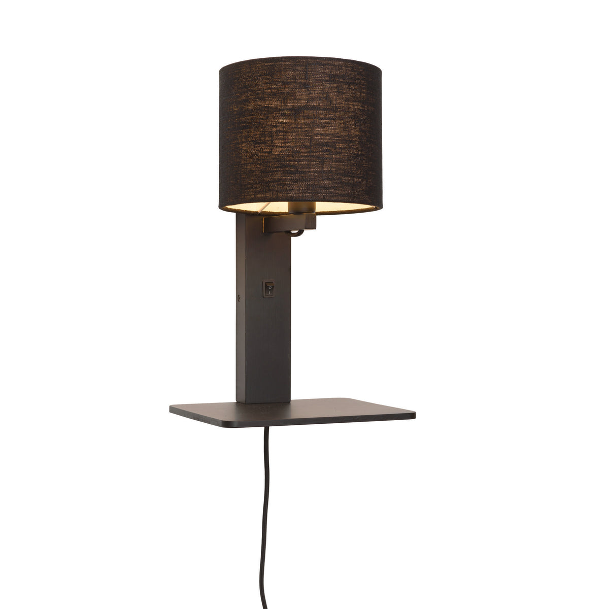 GOOD&MOJO wandlamp Andes - zwart - 19x24x36cm