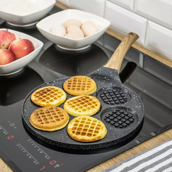 Patelnia do mini gofrów 26cm placków pancake KINGHOFF