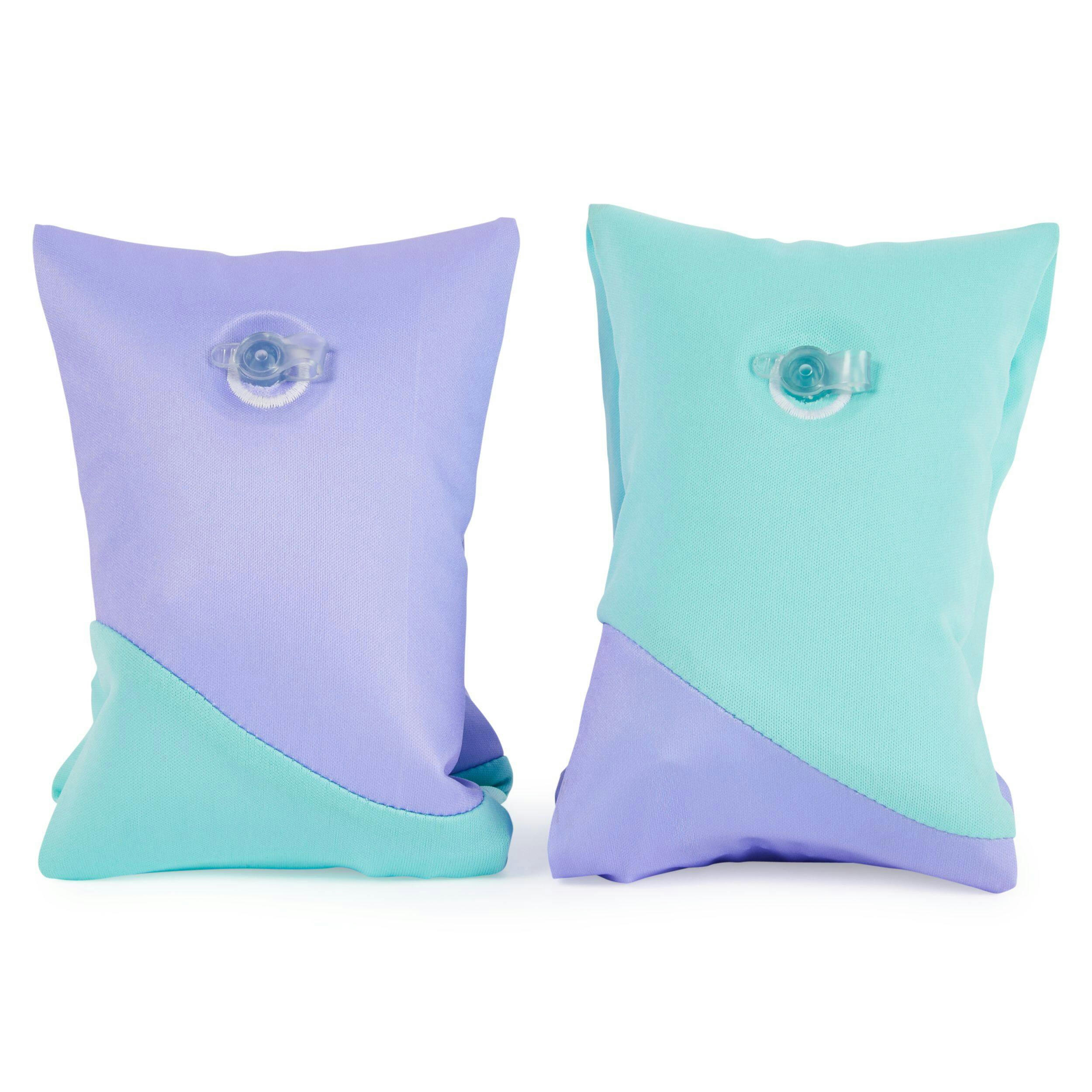 Swimways Swimmies Fabric-Covered Kids' Arm Floats, Swim Aid, Purple, Ages 3+
