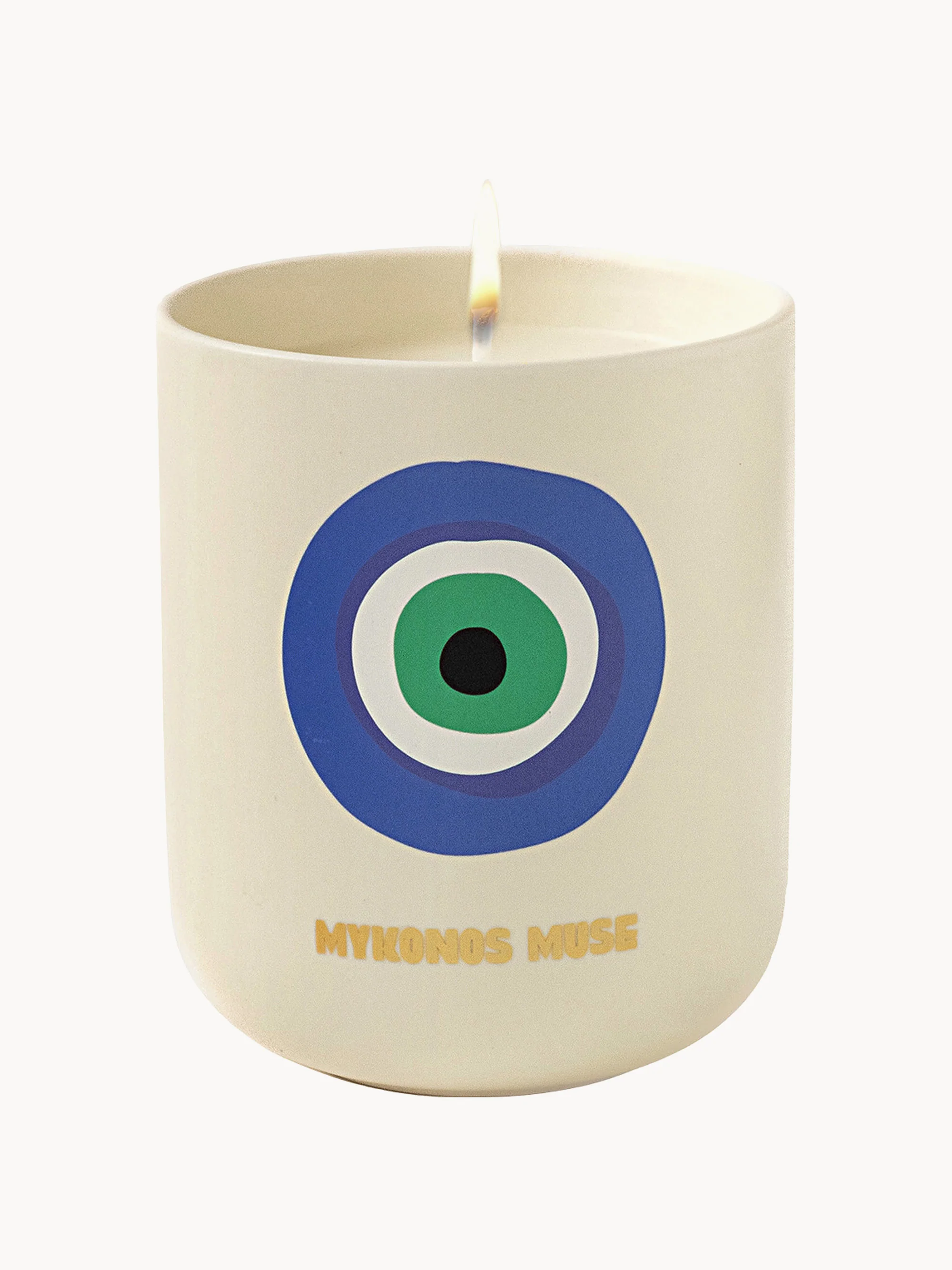 Duftkerze Mykonos Muse (Grüne Feige & warme Tonkabohne)