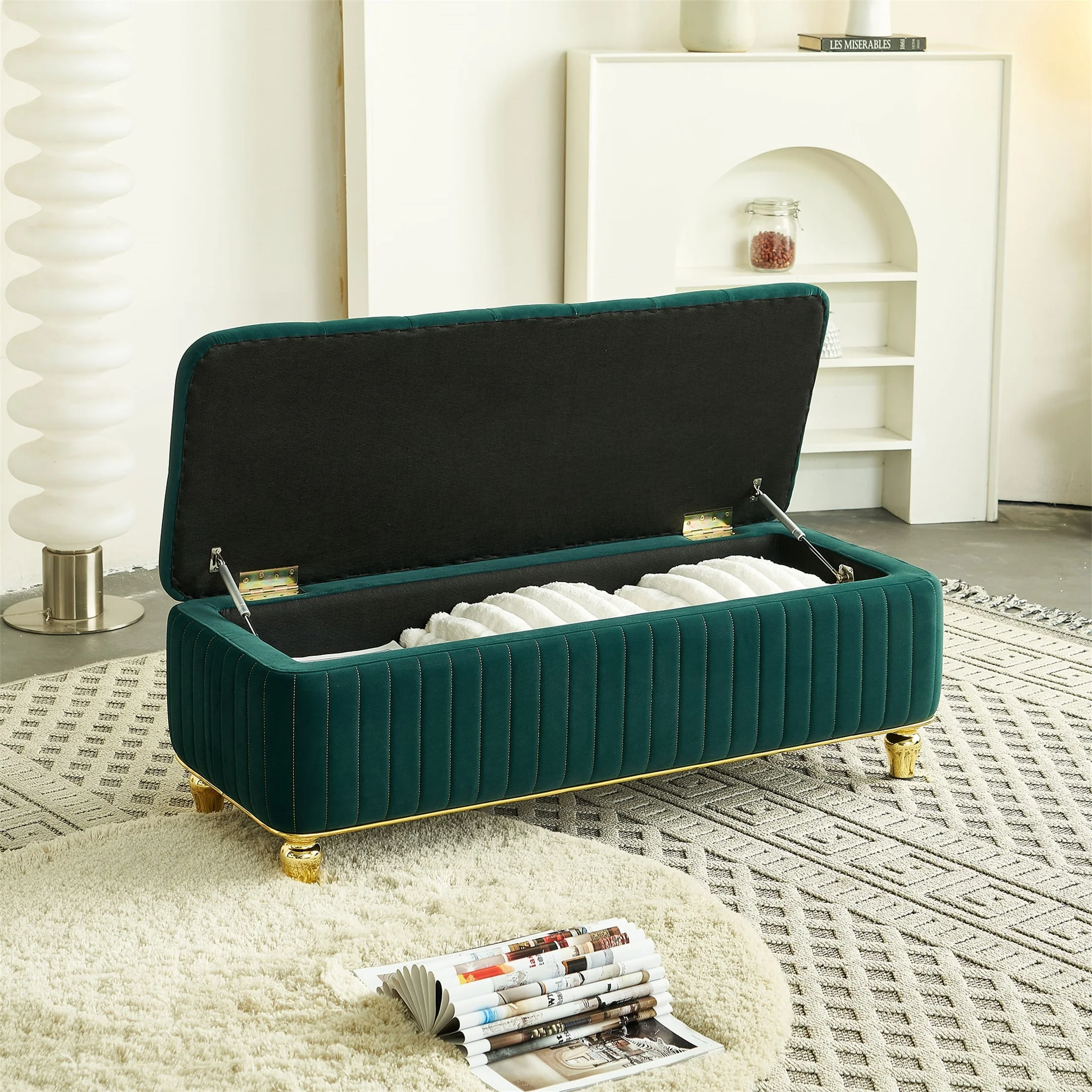 47.24''W Storage Ottoman