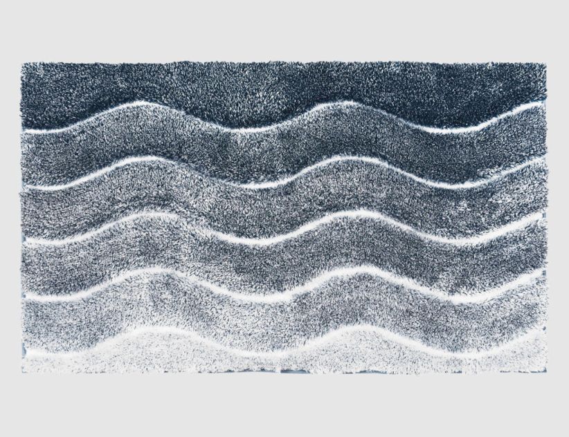 Badteppich Welle Blau