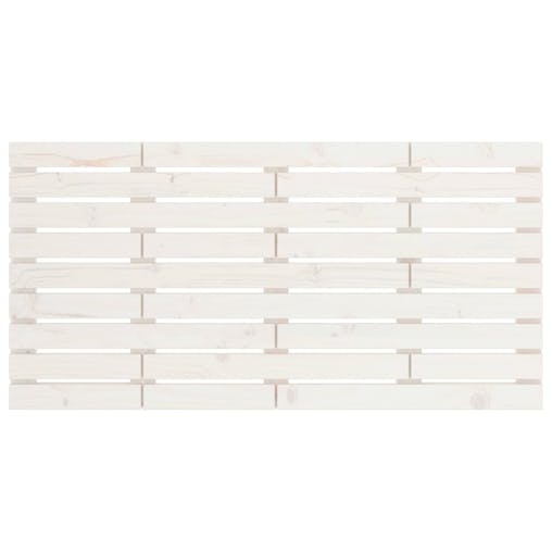 NNEVL Wall Headboard White 141x3x63 cm Solid Wood Pine