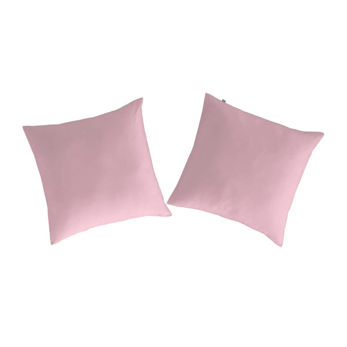 CASUAL TO - 2 taies d'oreiller en coton rose 65x65