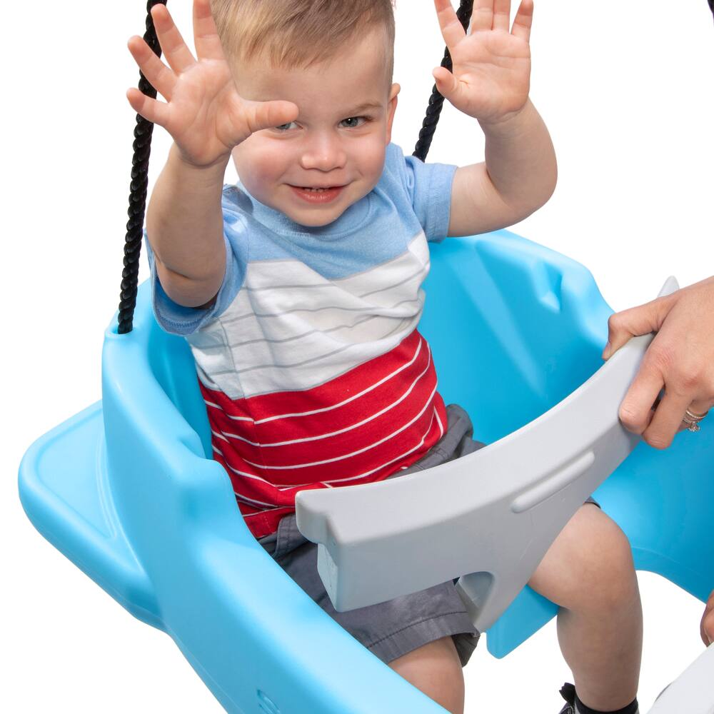 Step2 Toddler Rocket Ship Swing for Two, Includes Adjustable Safe-T-Bars™, Ages 9-36m