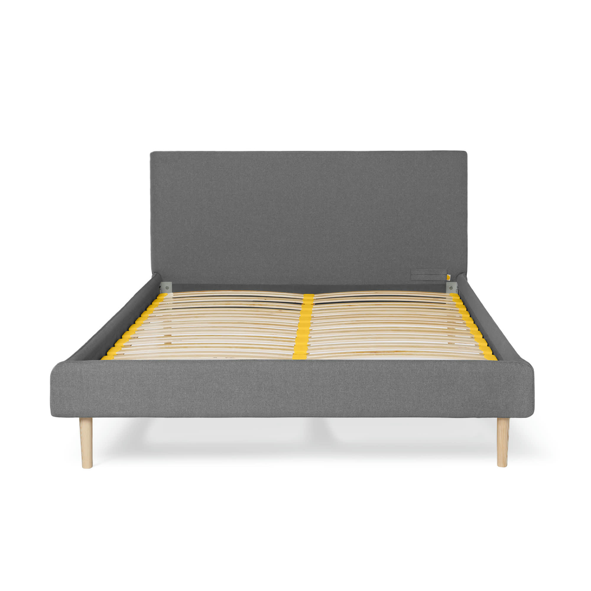 LE LIT SCANDI - Lit avec sommier intégré et tête de lit - 140 x 200