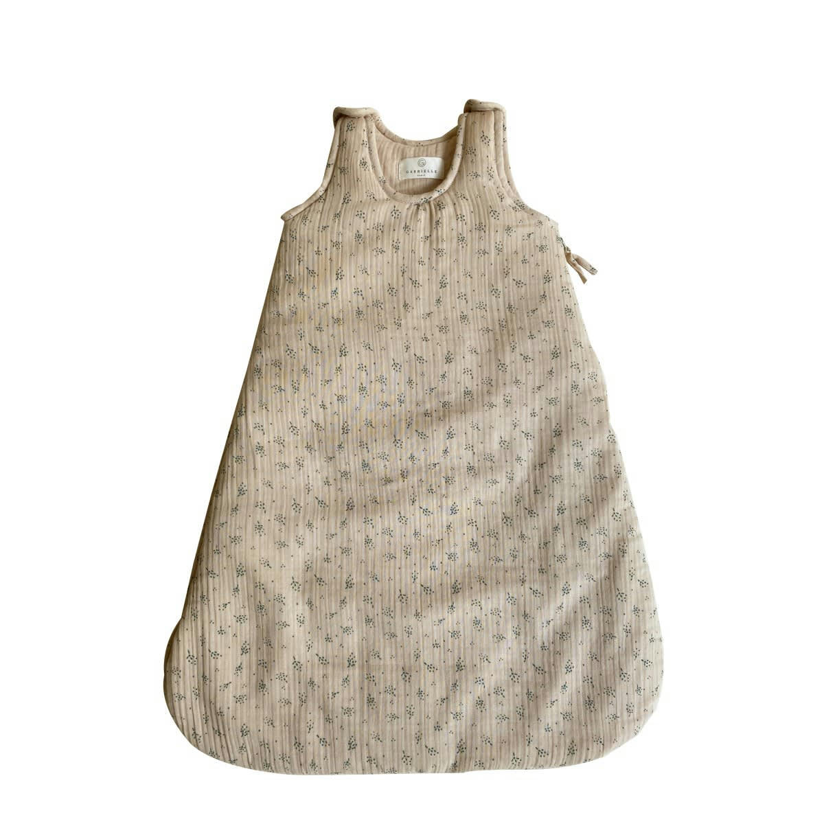 GREEN & KIDS - Gigoteuse en gaze de coton biologique à motifs beige 0-6 mois