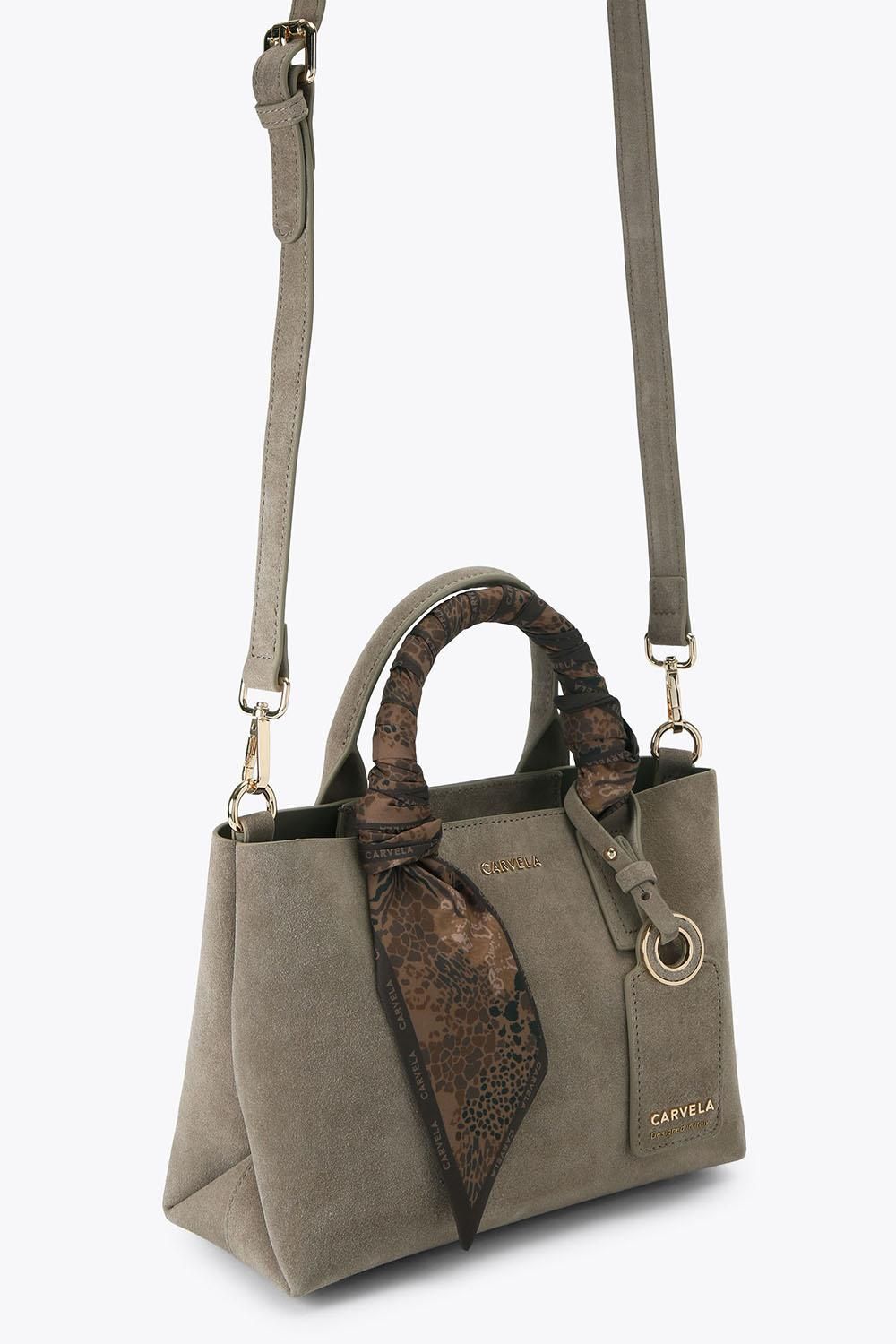 Carvela Nina Mini Tote' Suede Bag