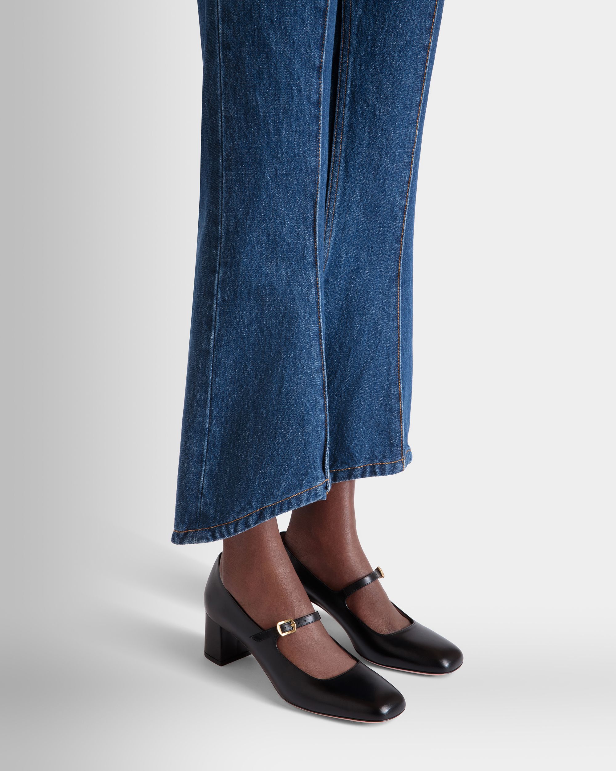 Ballyrina Pumps Aus Leder In Schwarz
