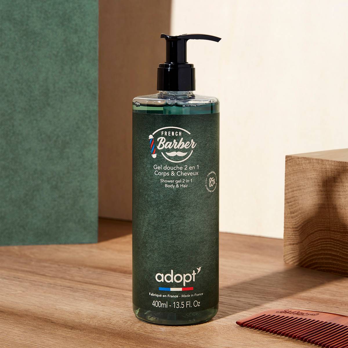 French barberGel douche 2 en 1 400ml