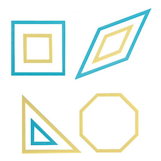 Clover Square and Octagon Patchwork Templates 7 Pieces