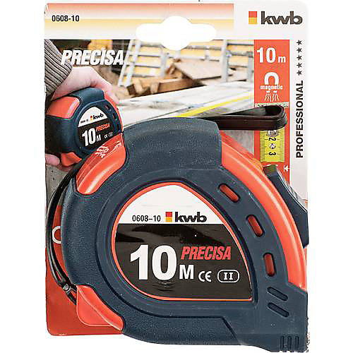 Mètre-ruban PRECISA kwb 060810 10 m acier et boîtier ABS incassable