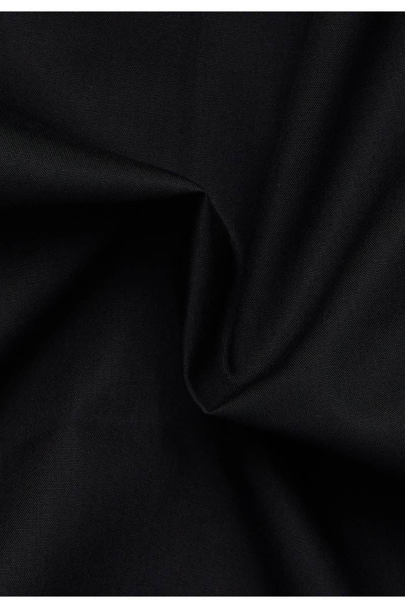 ETERNA Modern Fit Hemd schwarz, Einfarbig (extra langer Arm)
