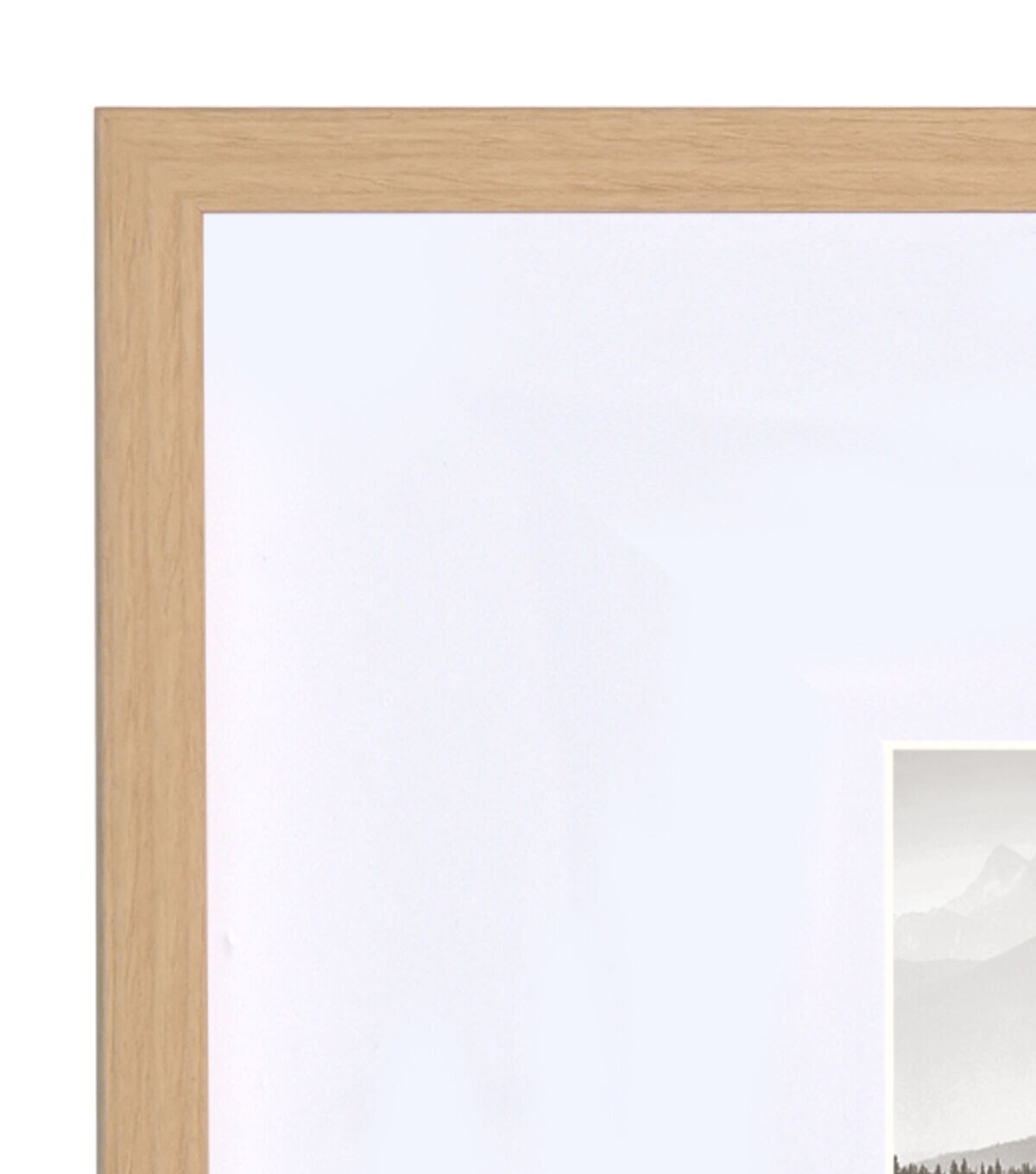 15 x 15 Matted to 5 x 7 Natural Wall Frame by Place & Time