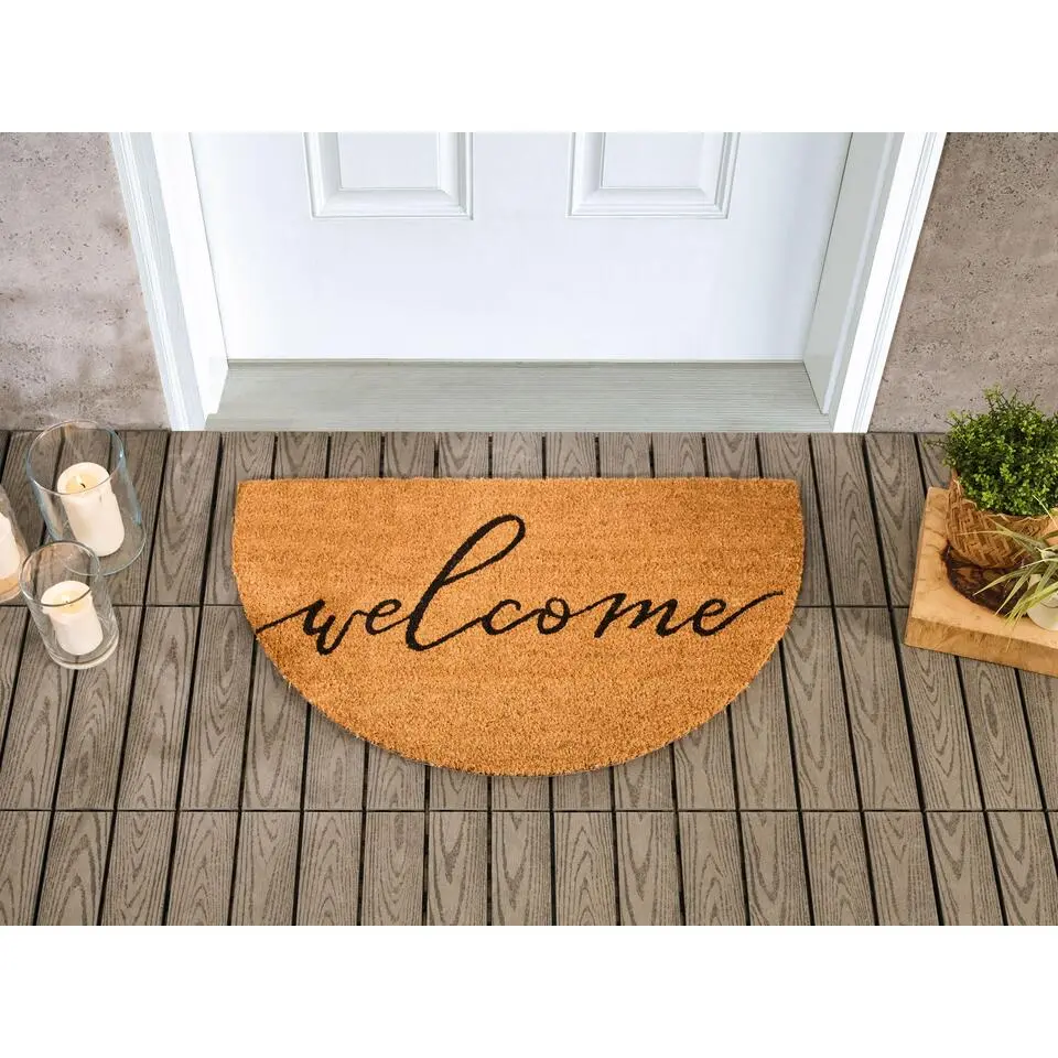 AMBUKLAO - Deurmat - Natuurlijk - 45 x 75 cm - Kokos