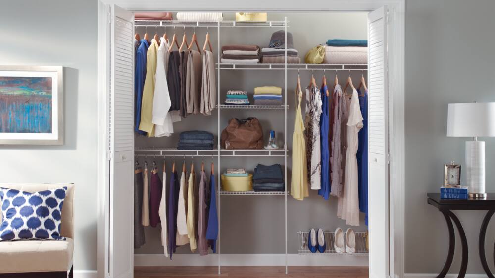 ClosetMaid Deluxe Shelf & Rod Closet Organizer System Kit, 5-ft x 8-ft