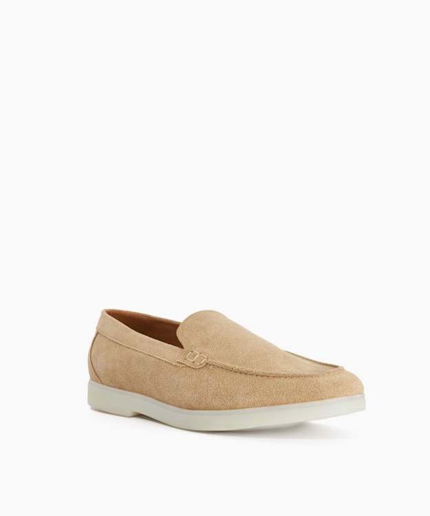 Boltman Beige - Suede Casual Loafers