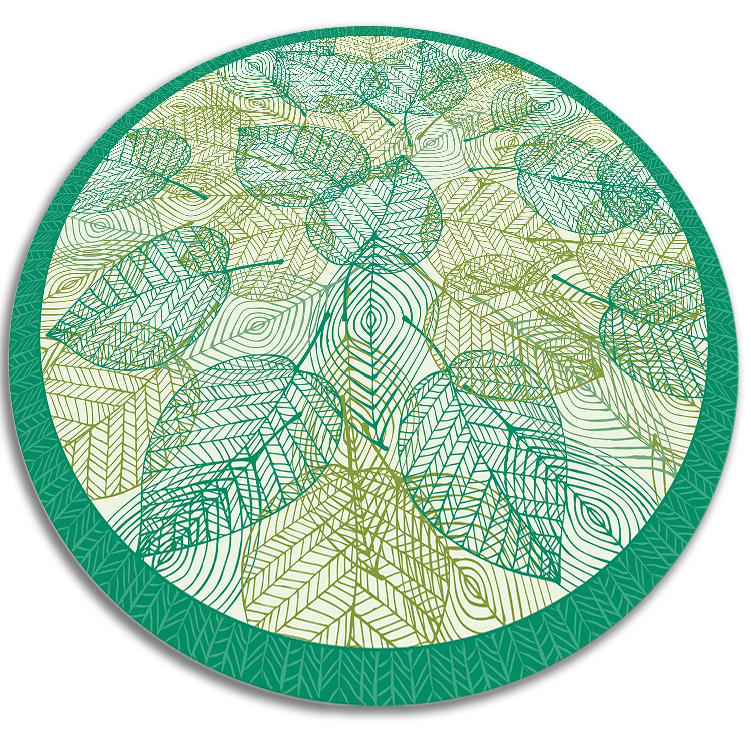 Modny winylowy dywan - Liść 50 cm