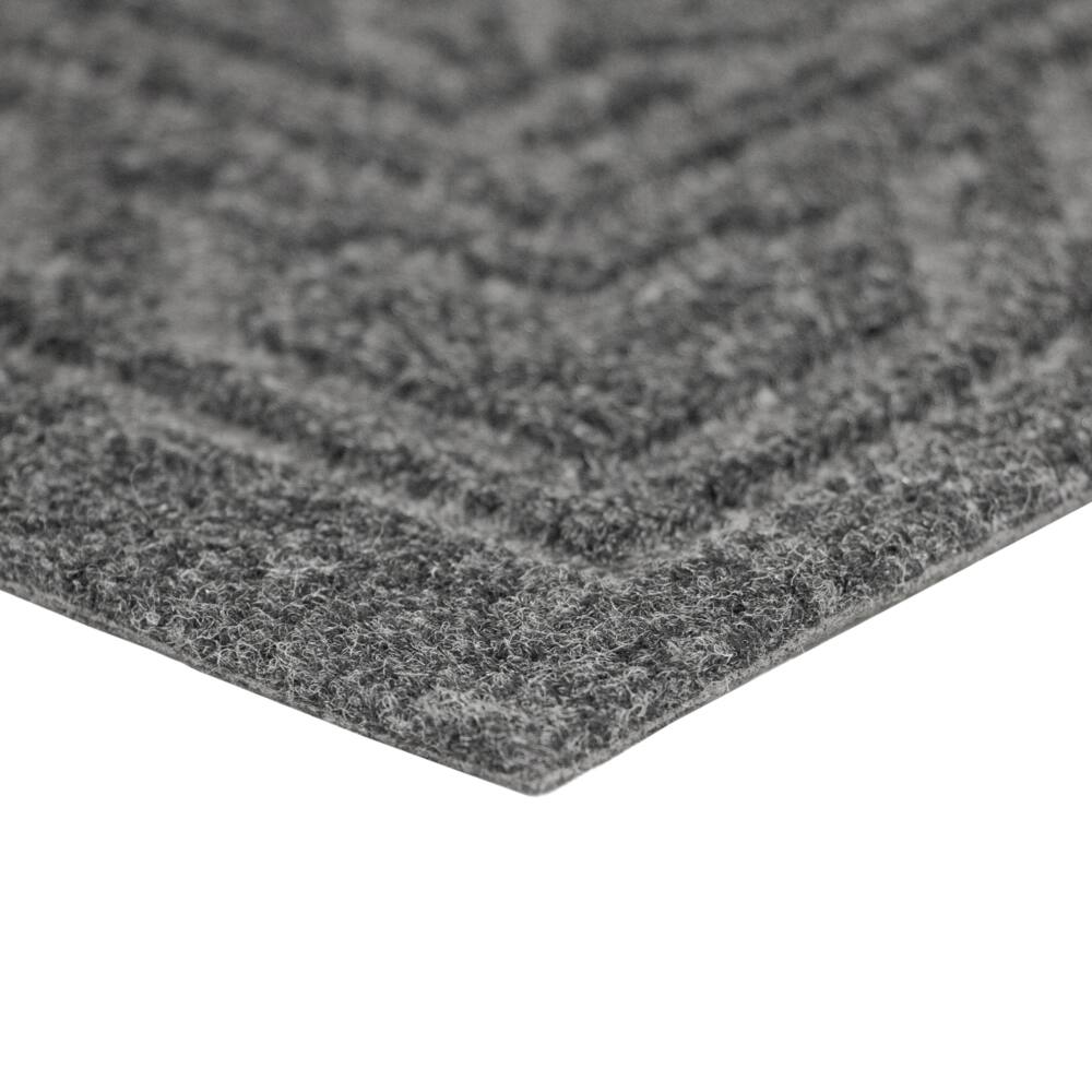For Living Edna Non-Slip Door Mat, Black, 18-in x 30-in