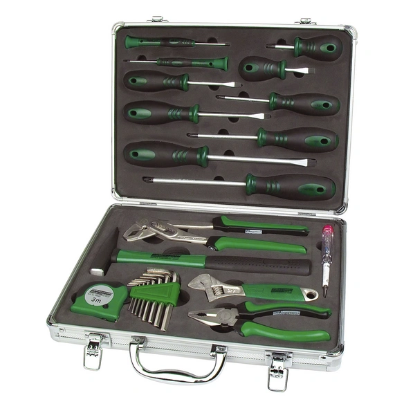 Werkzeugkoffer »M29024«, Metall, bestückt, 24-teilig