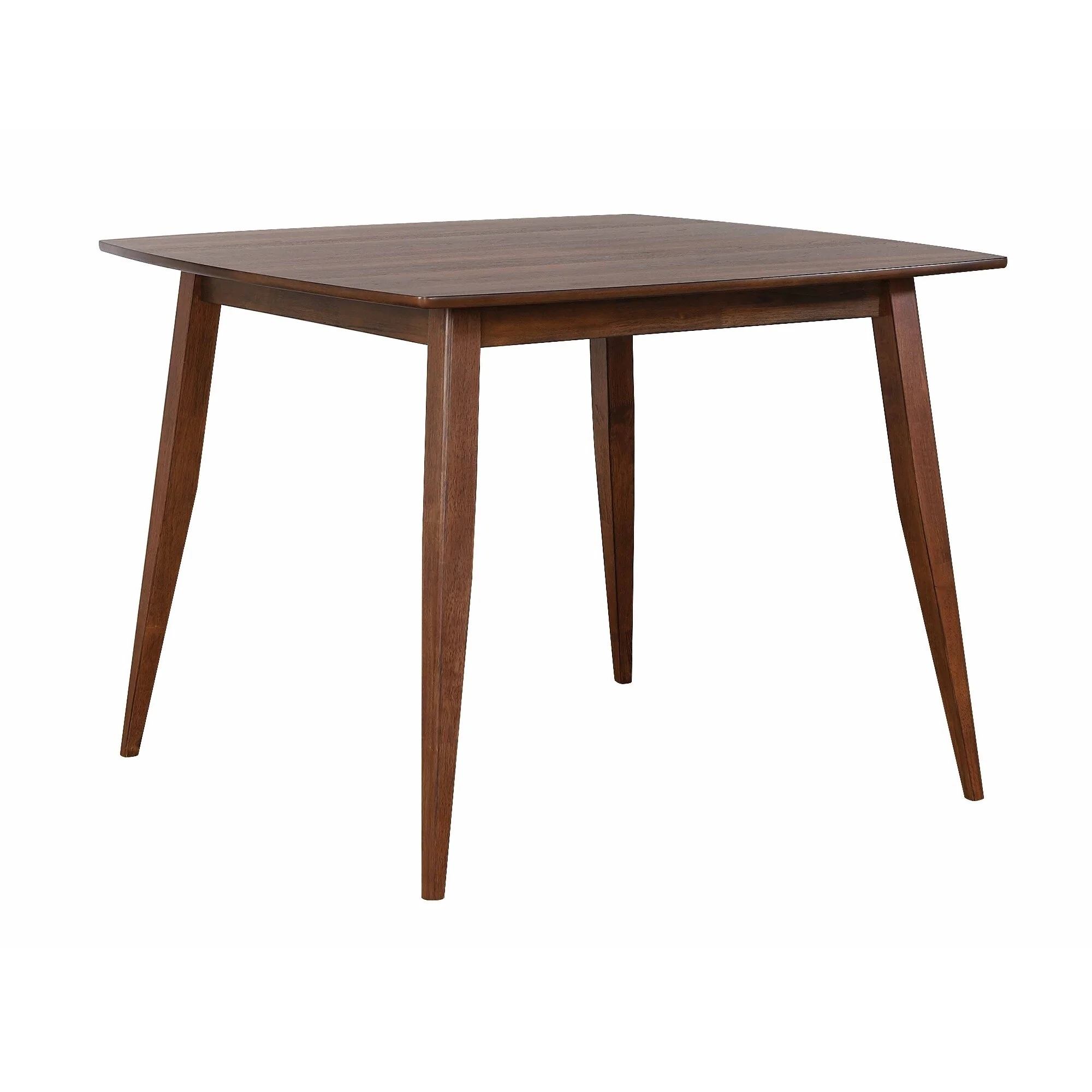 Square Wooden Dining Table - 48 - Walnut Finish