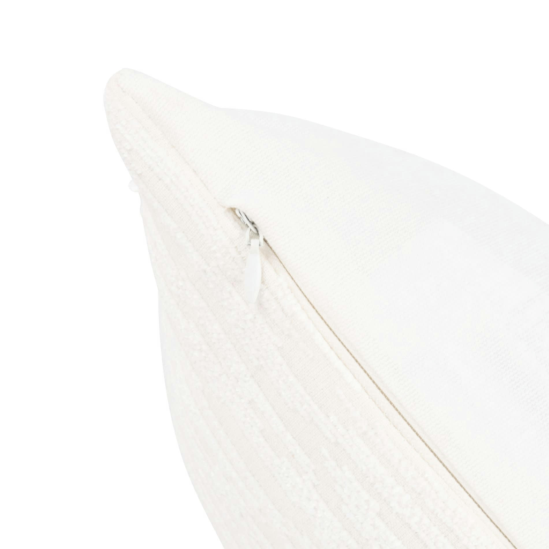 KIRKU - Housse de coussin tissé jacquard gris 40x40