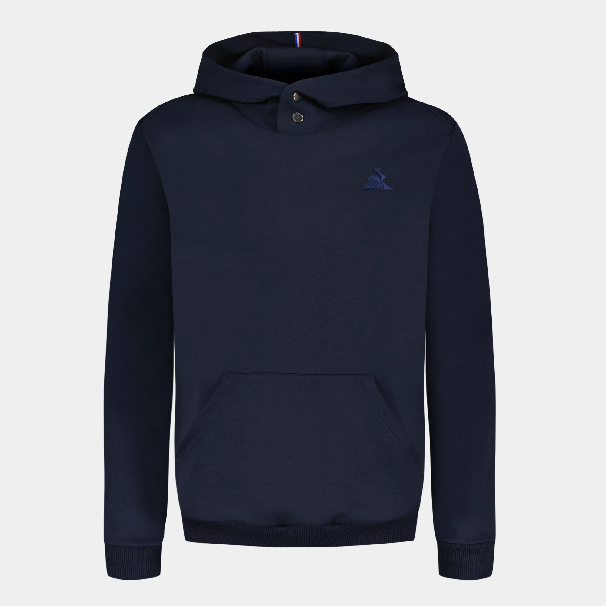Sweat à capuche Essentiel double face avec logo brodé ton sur ton