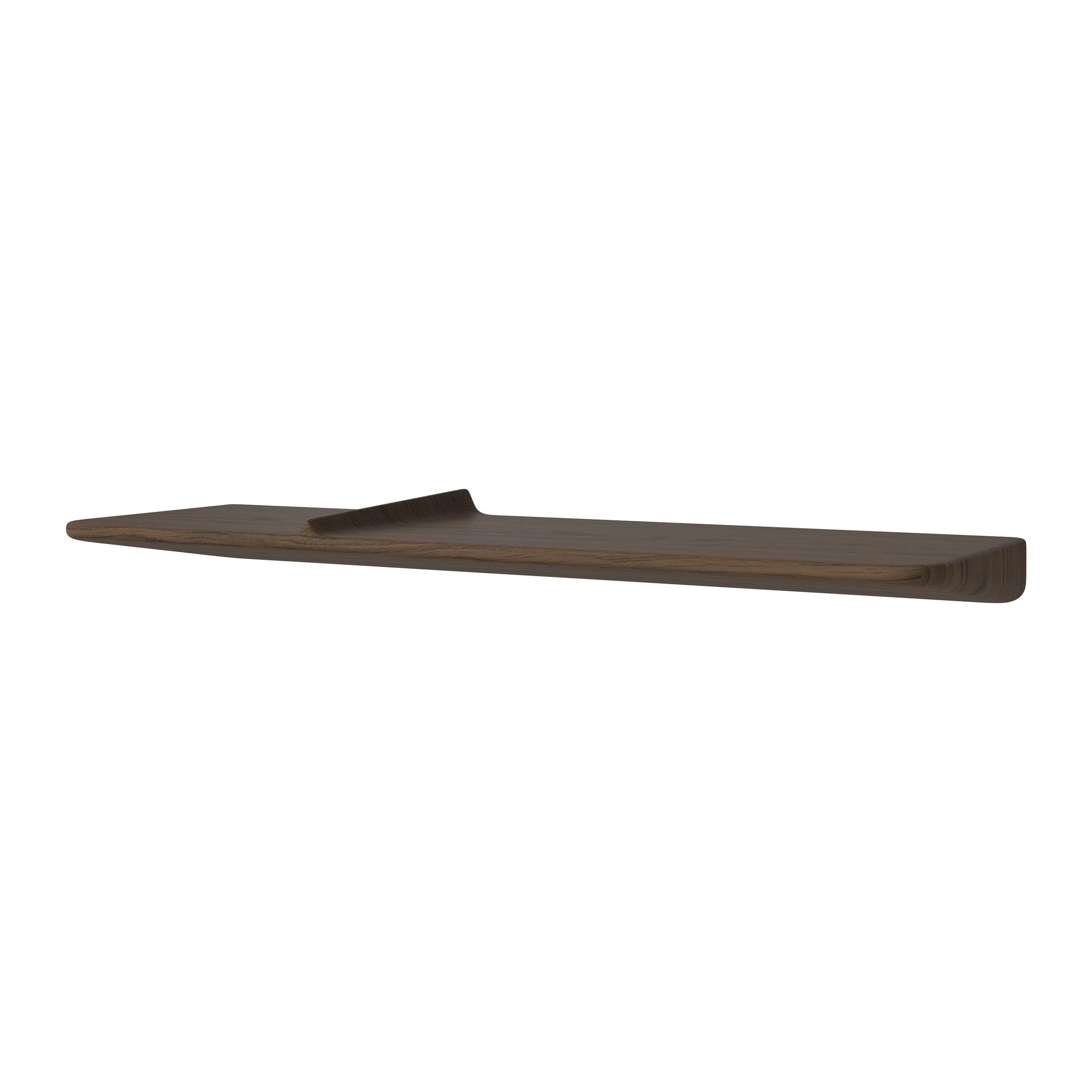 Bolia Wave Wandplank B 70 cm - Donker Geolied Hout