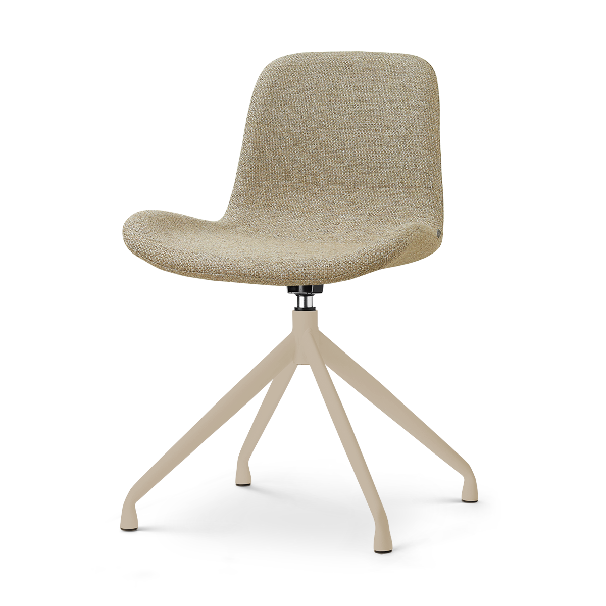 Nolon Nola-Fé draaibare eetkamerstoel taupe melange beige onderstel