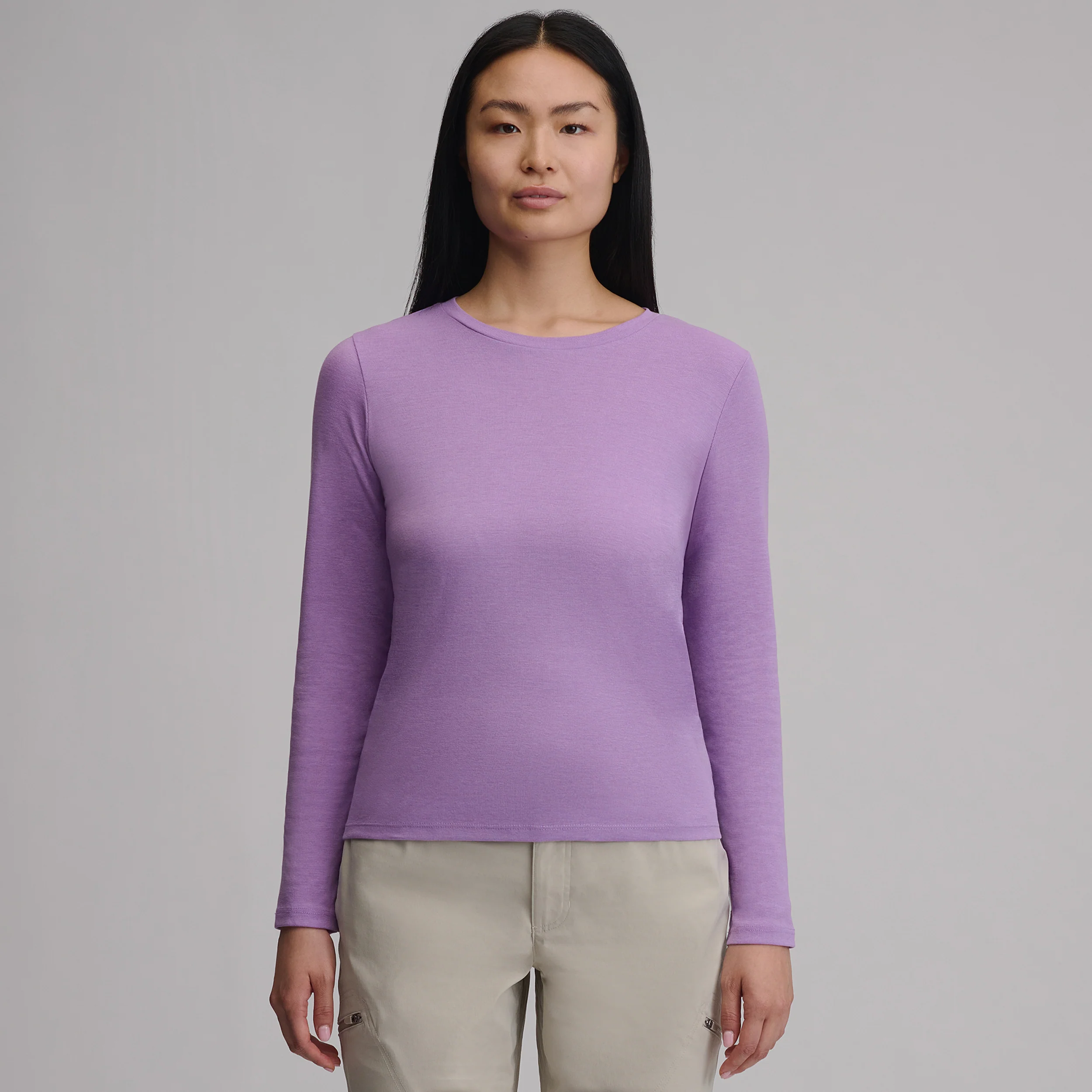 Women's Everyday Long-Sleeve Crewneck T-Shirt